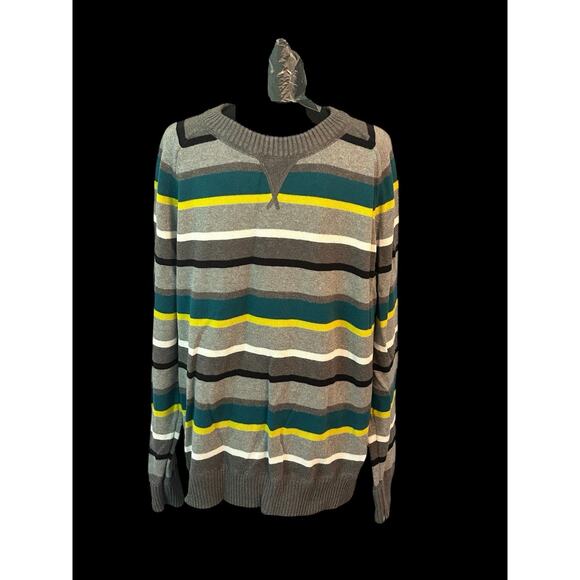 Mossimo Supply Co Long Sleeve Striped Multicolor Sweater Size XL 100% Cotton - Picture 1 of 6